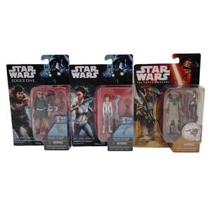 Star Wars Action Figure Lot Cassian Andor Constable Zuvio Princess Leia New